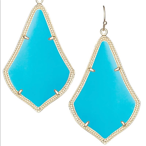 Kendra Scott Jewelry - Kendra Scott 💙 Alexandra Gold Earrings Turquoise